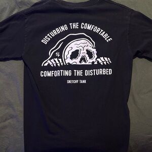 Sketchy Tank Black Graphic Tee